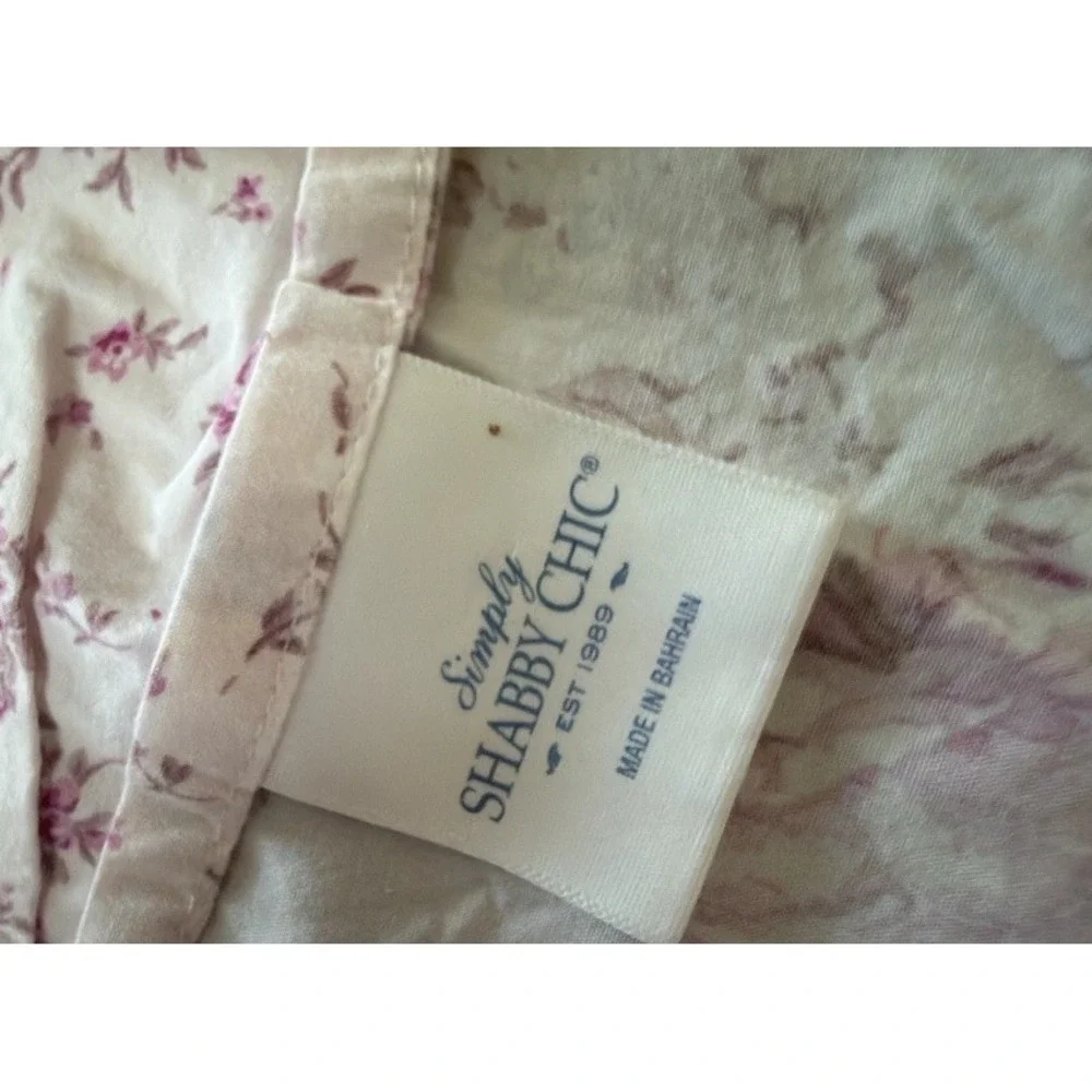 Rachel Ashwell Simply Shabby Chic Pink Rose Floral Pillowcases Pair Cottagecore
